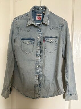 Levi's Light Blue Classic Fit Denim Shirt Jacket